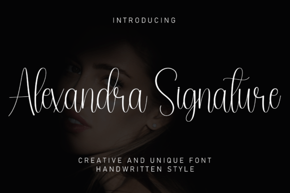Alexandra Signtaure: A Handwritten Font Built for Digital Design