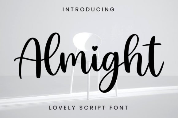 Almight: A Handwritten Brush Font That Brings Warmth to Branding
