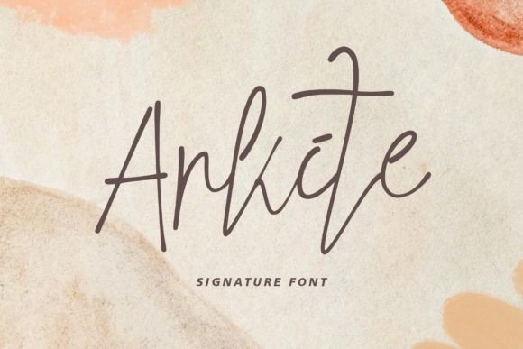 Arkite: A Handwritten Font for Crafters Who Love Romantic Detail