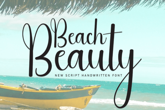 Beach Beauty Font: Handwritten Charm for Handmade Products