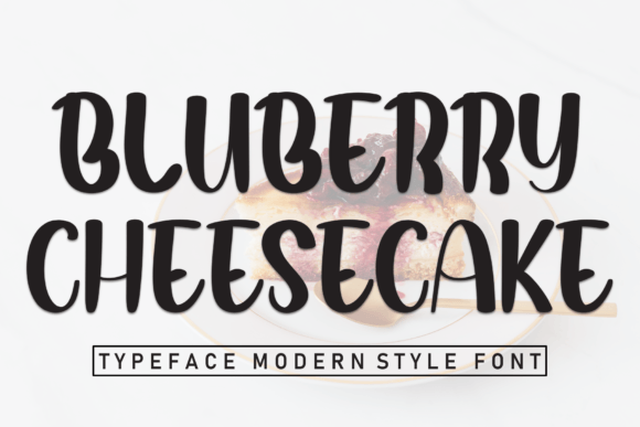 Bluberry Cheesecake: Handwritten Font for Modern Brand Content