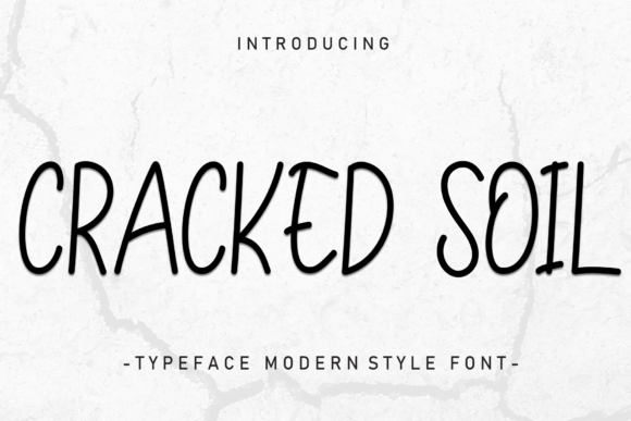 Cracked Soil: A Handwritten Font for Editorial Charm