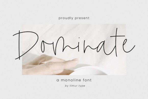 Dominate Font Review: An Elegant Monoline Typeface for Brand Design