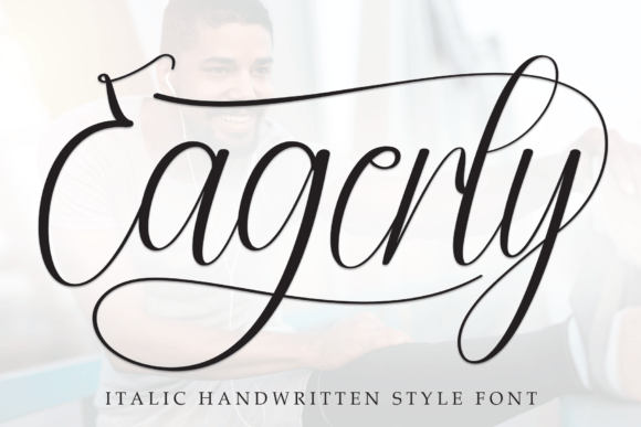 Eagerly: A Handwritten Display Font That Elevates Marketing Visuals