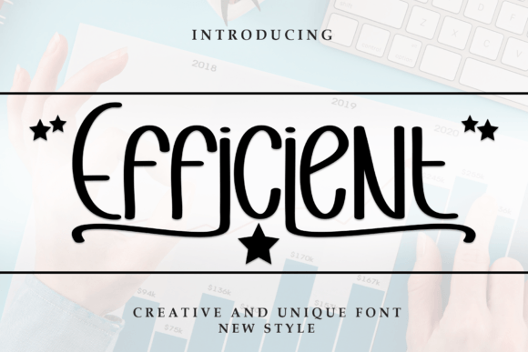 Efficient Font: Handwritten Typeface for Handmade Sellers