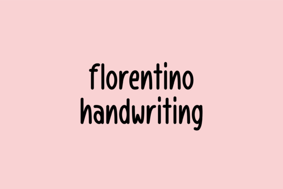 Florentino: A Handwritten Font for Marketers and Creators