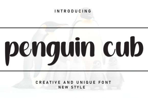 Penguin Cub: A Playful Handwritten Font for Small Business Branding