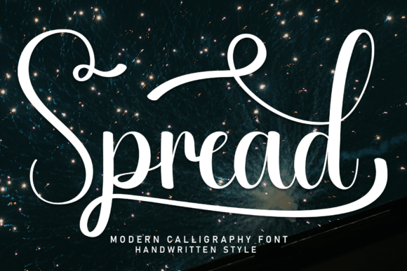 Spread Font: A Handwritten Touch for Editorial Design