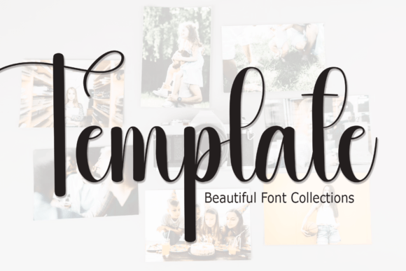 Template Handwritten Font for Editorial Design That Connects