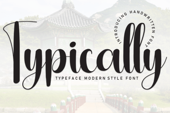 Typically: A Handwritten Display Font for Publishers