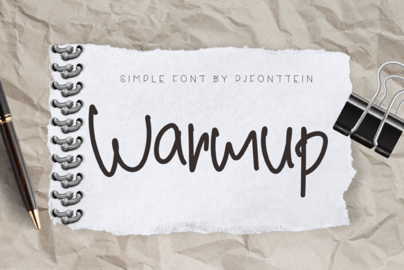 Warmup Font: A Sweet Handwritten Touch for Brand Design